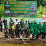 Ketahanan Pangan TNI, Danrem 012/TU Tabur Benih Ikan di Kluet Tengah