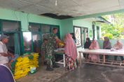 ‎Hari Kedua Gerakan Pangan Murah Beras PSHP, Warga Serbu Koramil Samadua