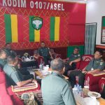Tim Audit Kinerja Itdam Iskandar Muda Disambut Hangat Oleh Dandim 0107/Aceh Selatan