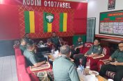 Tim Audit Kinerja Itdam Iskandar Muda Disambut Hangat Oleh Dandim 0107/Aceh Selatan