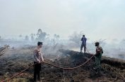 Polres Aceh Selatan Bersama Tim Gabungan Intensifkan Pemadaman Karhutla di Kecamatan Bakongan