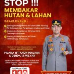 Kapolres Aceh Selatan Himbau Masyarakat Stop Membakar Hutan dan Lahan