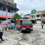 Sat Binmas Polres Aceh Selatan Edukasi Masyarakat Tapaktuan dengan Mobil Binluh