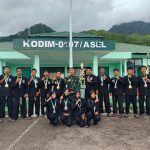 PSHT Binaan Kodim 0107/Aceh Selatan Raih Juara Umum III di Kejuaraan Pencak Silat Piala Bupati Tapteng