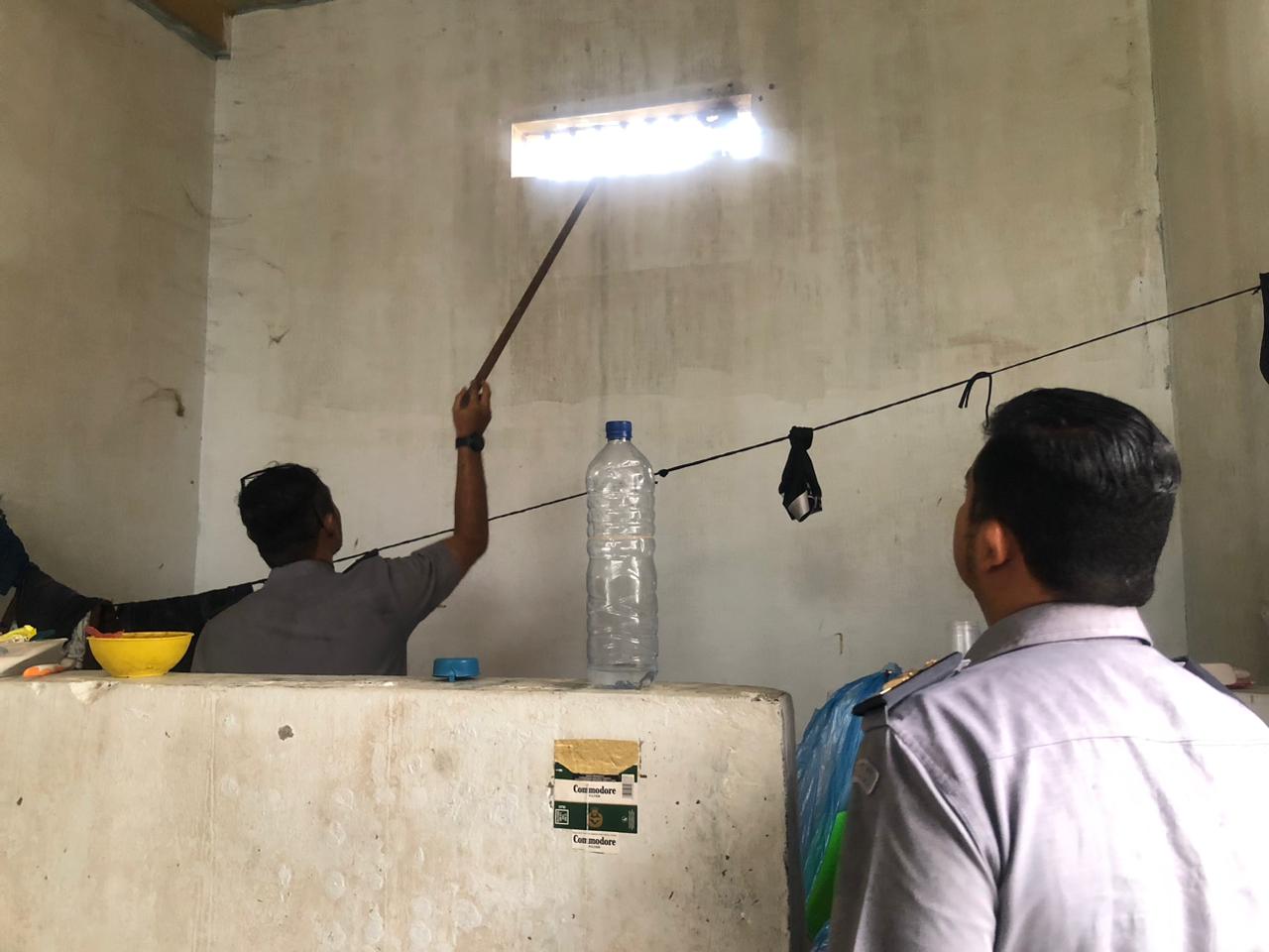 Pemeriksaan Prasarana secara intensif, Tim Kamtib Lapas lakukan Inspeksi area Mapenaling dan Branggang.