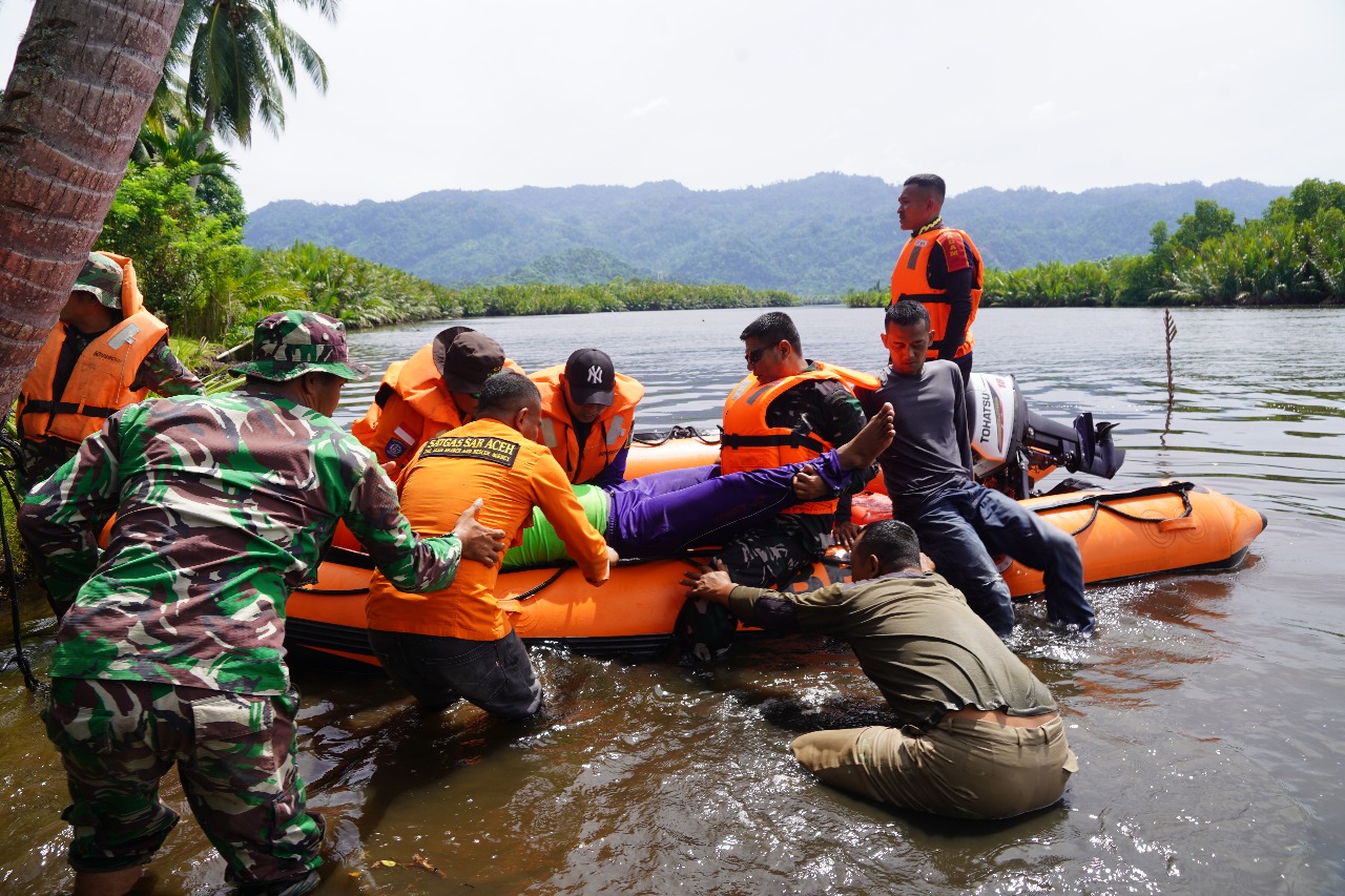 ‎Kodim 0107/Aceh Selatan Gelar Latihan Lapangan Penanggulangan Banjir