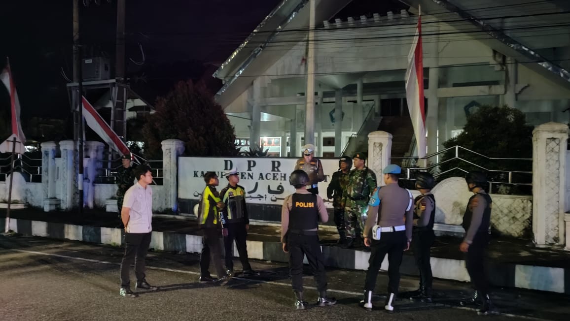 Ciptakan Kondusifitas, Kodim 0107 dan Polres Aceh Selatan Patroli Gabungan