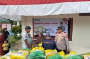 Polres Aceh Selatan Gelar Gerakan Pangan Murah di Polsek Jajaran, 8 Ton Beras SPHP Ludes Terjual