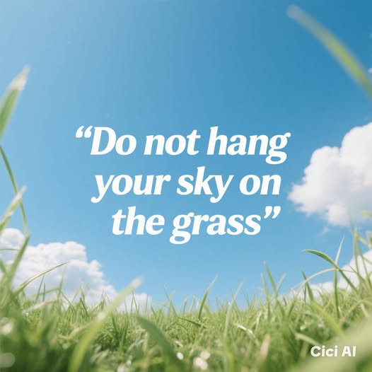 JANGAN MENGGANTUNGKAN LANGITMU PADA DAHAN RAPUH