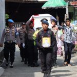 Bentuk Penghormatan, Polres Aceh Selatan Melaksanakan Upacara Pemakaman Dinas Almarhum Briptu Dzaky Alfianda Asha