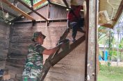‎Kodim 0107/Aceh Selatan Kambali Hadirkan RTLH Bagi Masyarakat Kurang Mampu, Kali Ini di Desa Pucuk Limbang Kluet Timur