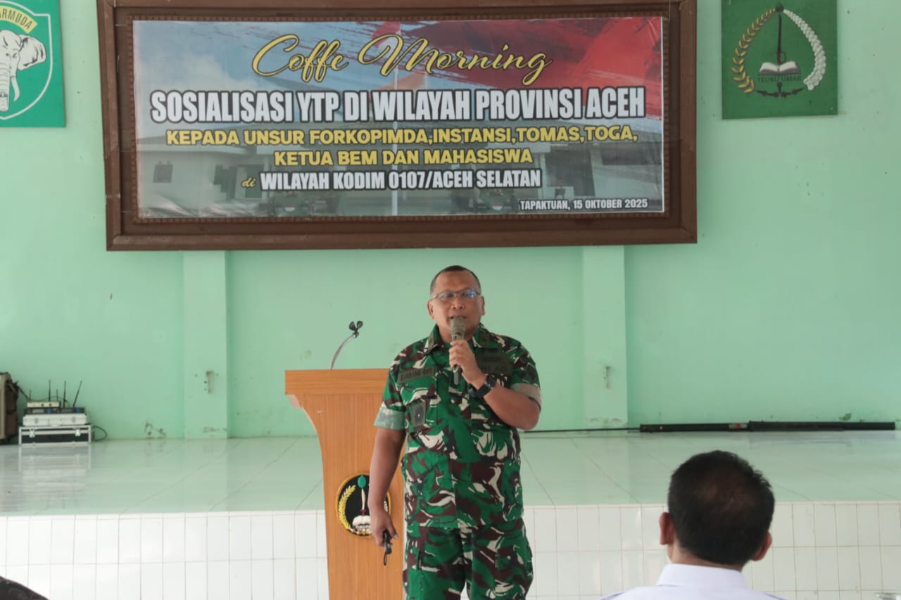 ‎Kodam Iskandar Muda Gelar Sosialisasi Rencana Pembentukan Batalyon Teritorial Pembangunan di Aceh Selatan
