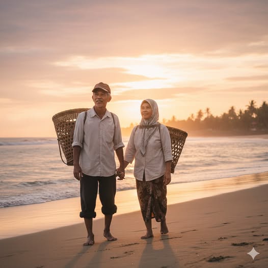 Sepasang Tapak di Pasir Subuh