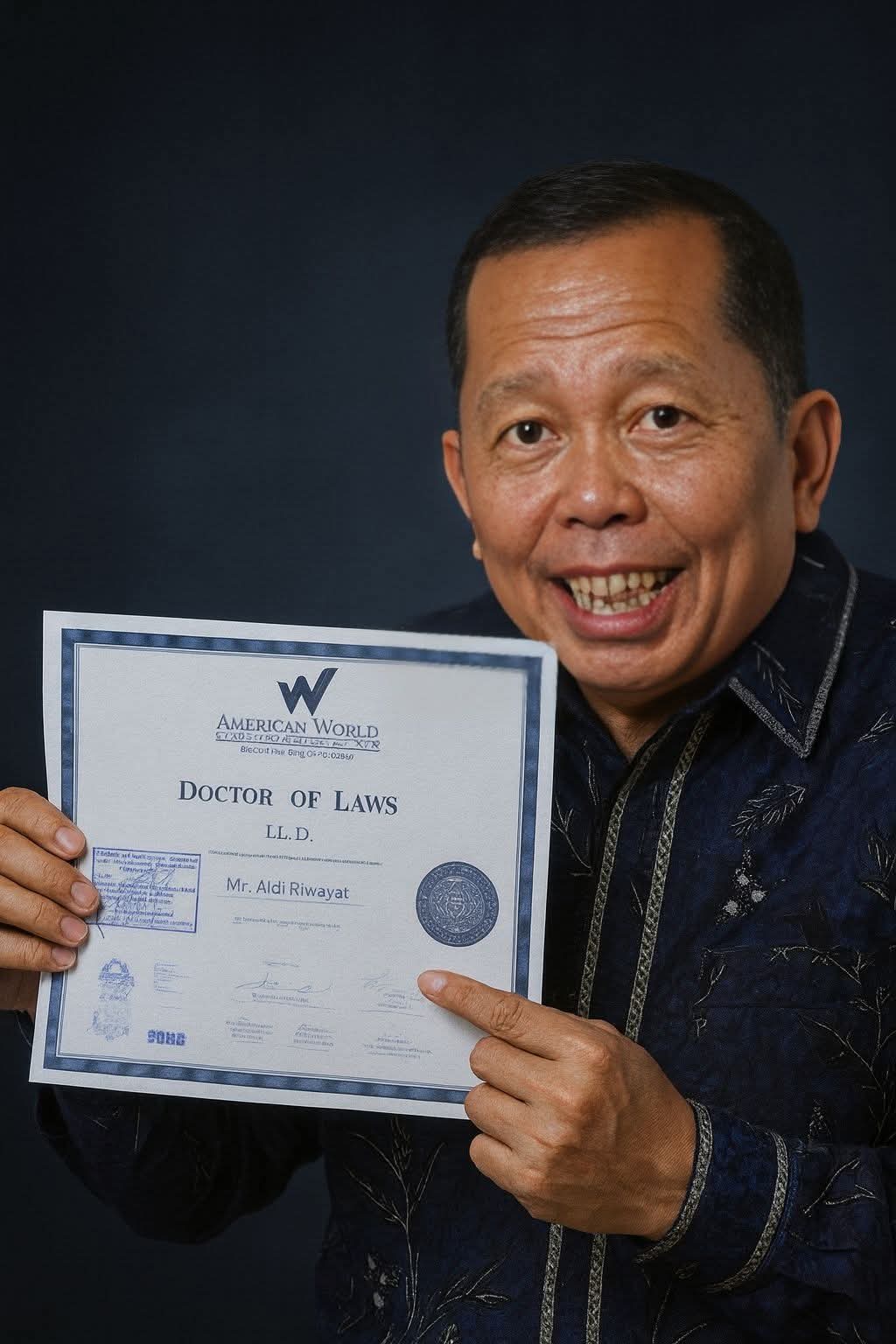 No Drama, Begitu Dituduh Palsu, Asrul Sani Langsung Tunjukkan Ijazahnya ke Publik