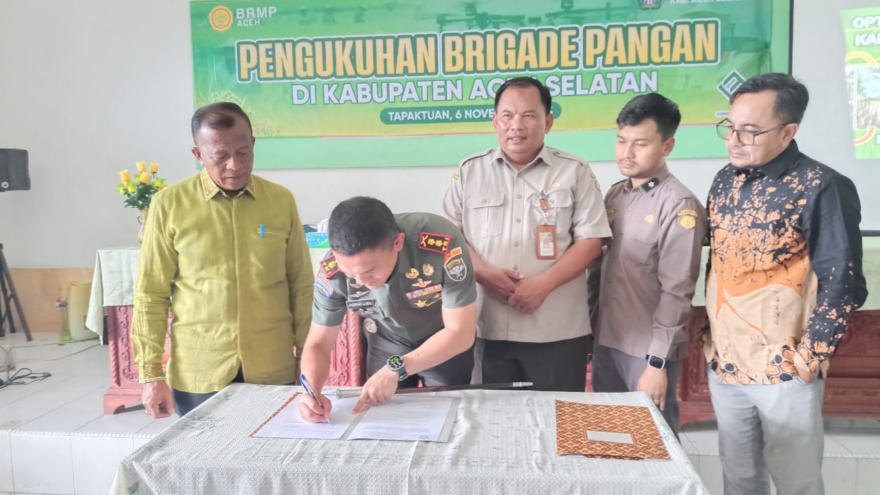 ‎Dandim 0107/Aceh Selatan: Brigade Pangan Harus Jadi Motor Penggerak Dalam Memajukan Sektor Pertanian