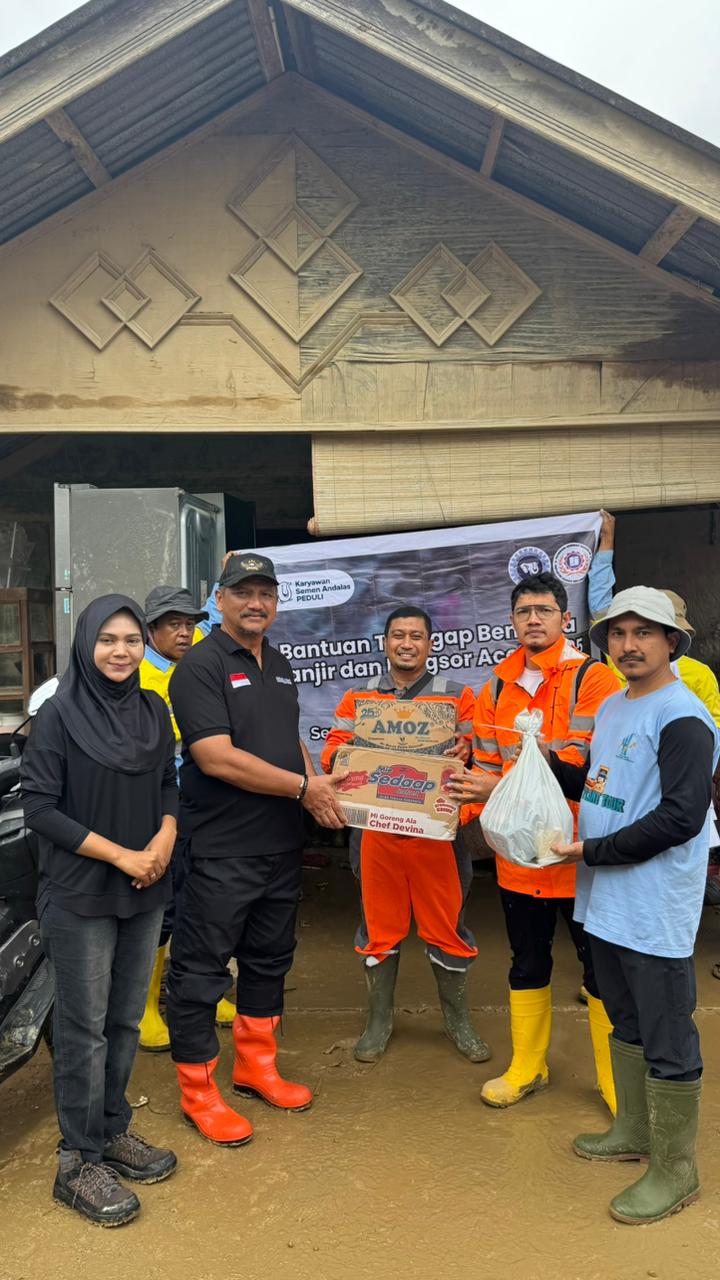 Uluran Kasih Serikat Pekerja Semen Andalas Untuk Korban Banjir dan Longsor Aceh di Salurkan