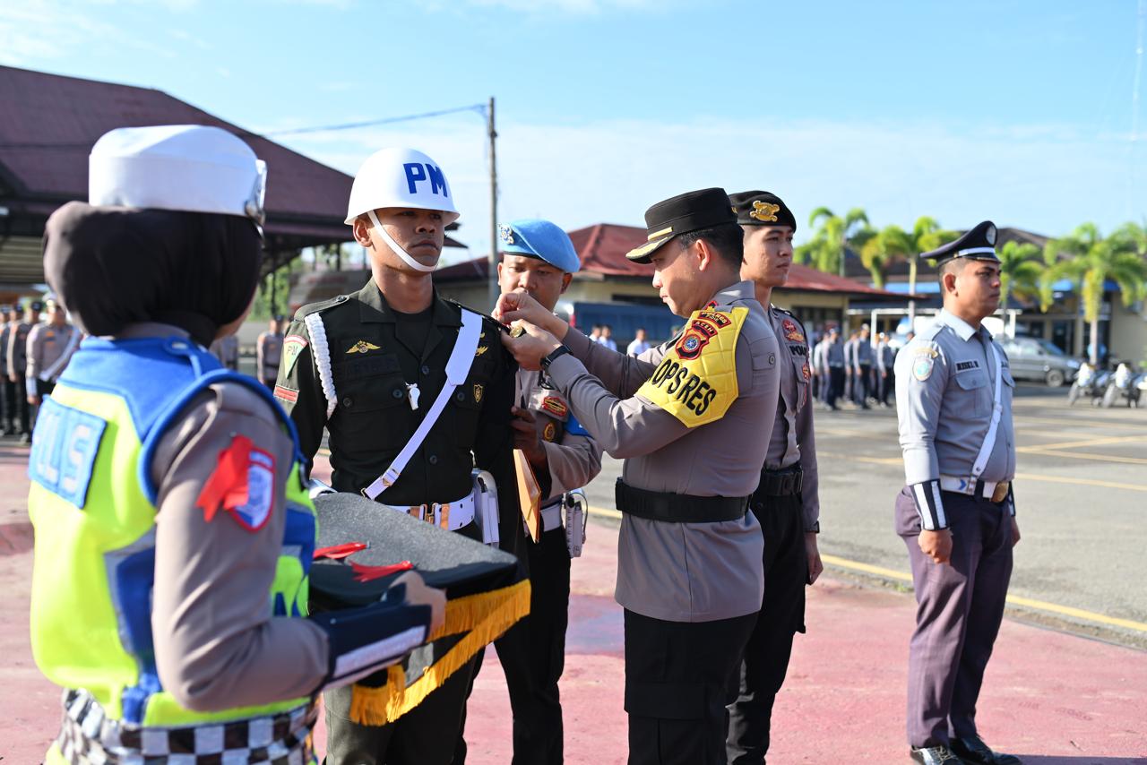 Kapolres Pidie Pimpin Apel Gelar Pasukan Operasi Lilin Seulawah 2025