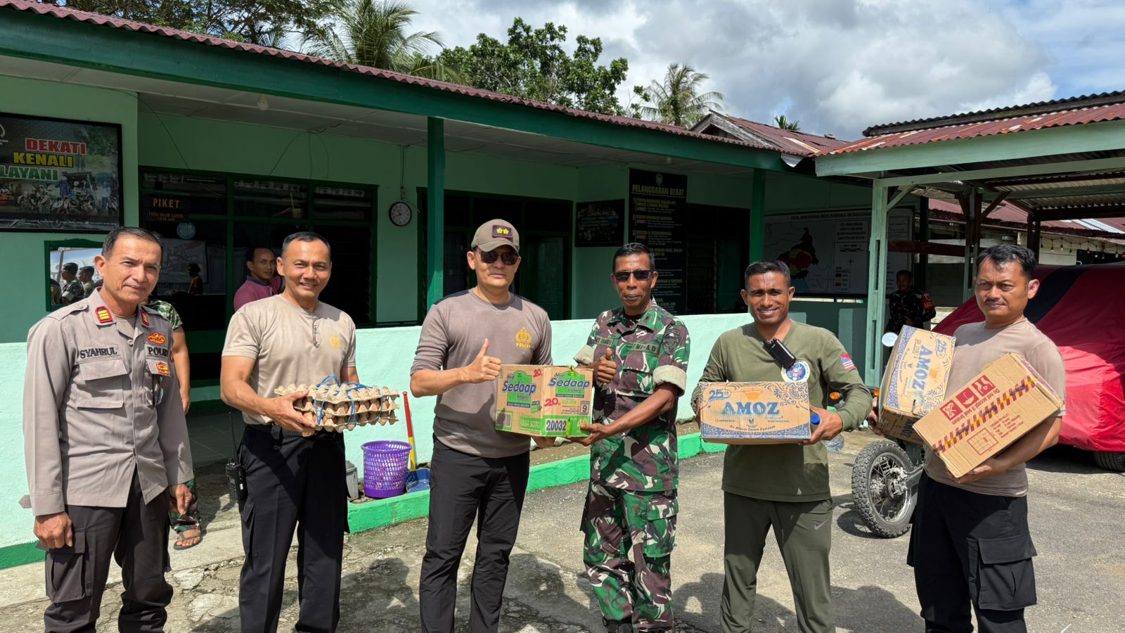 Kapolres Aceh Selatan Lakukan Silaturahmi ke Polsek, Koramil, dan Posko Penggalangan Dana