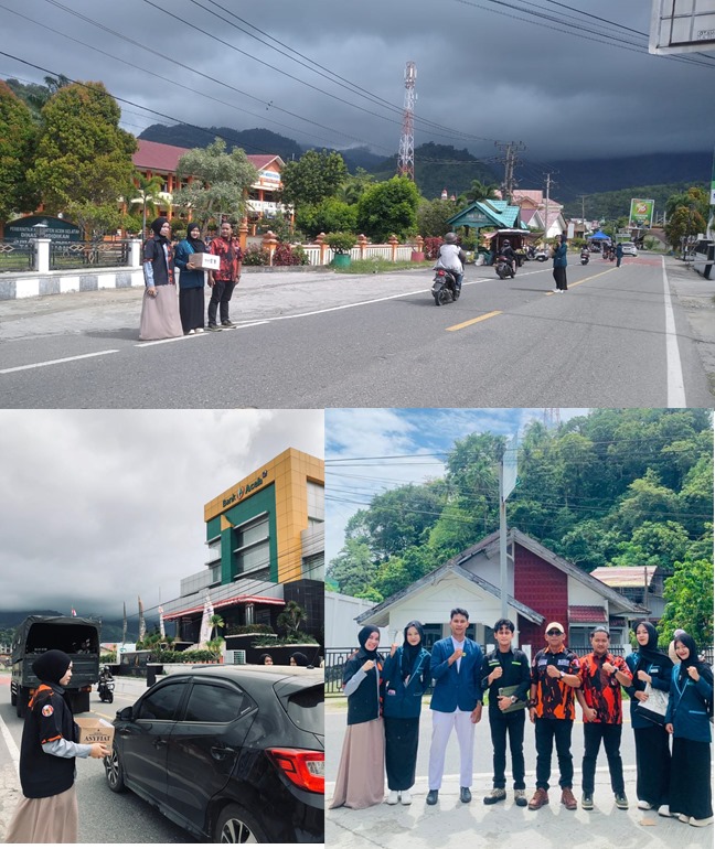 SAPMA Pemuda Pancasila, HIPPMAT dan HMPS Poltekes Aceh Selatan Galang Dana untuk Korban Banjir dan Tanah Longsor Aceh