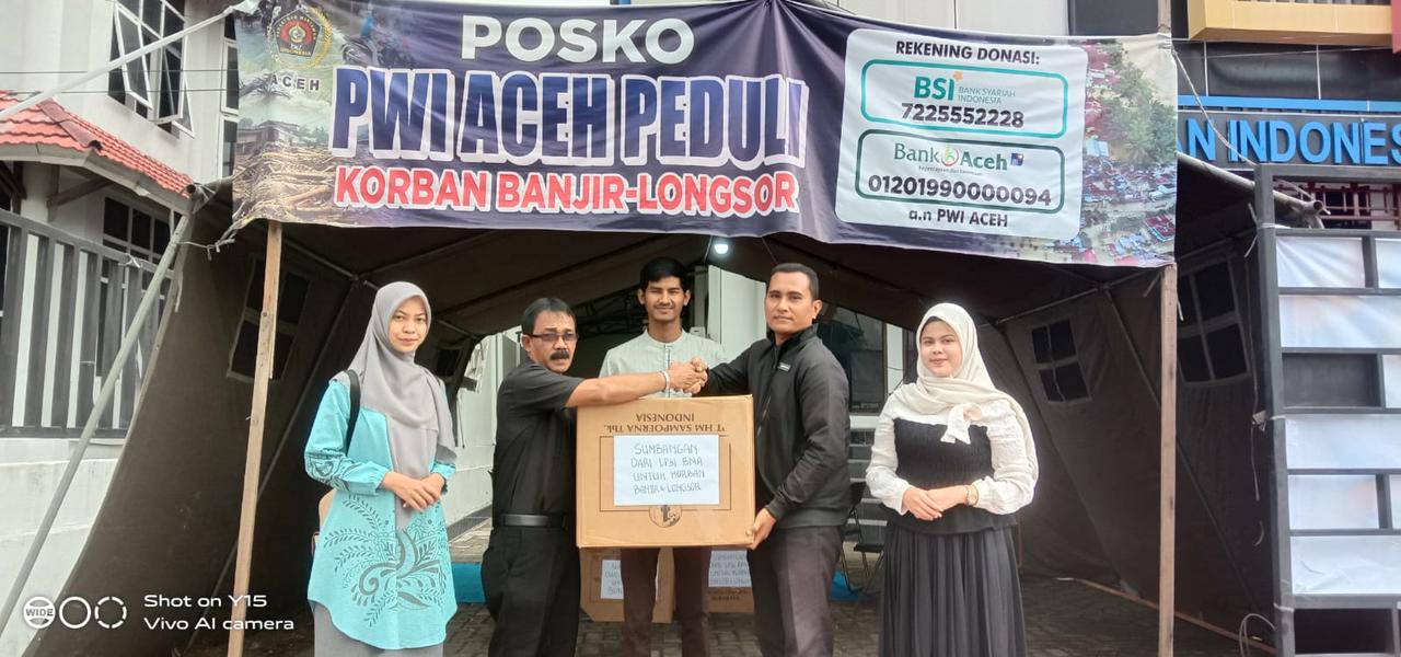 Distribusi Bantuan untuk Anggota PWI Aceh Terdampak Bencana Berlanjut