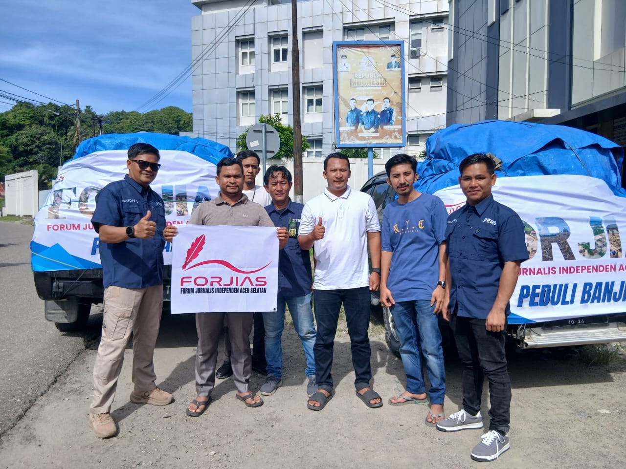 Organisasi Wartawan Lokal Aceh Selatan FORJIAS Kirim Bantuan Logistik untuk Korban Banjir di Aceh Tengah