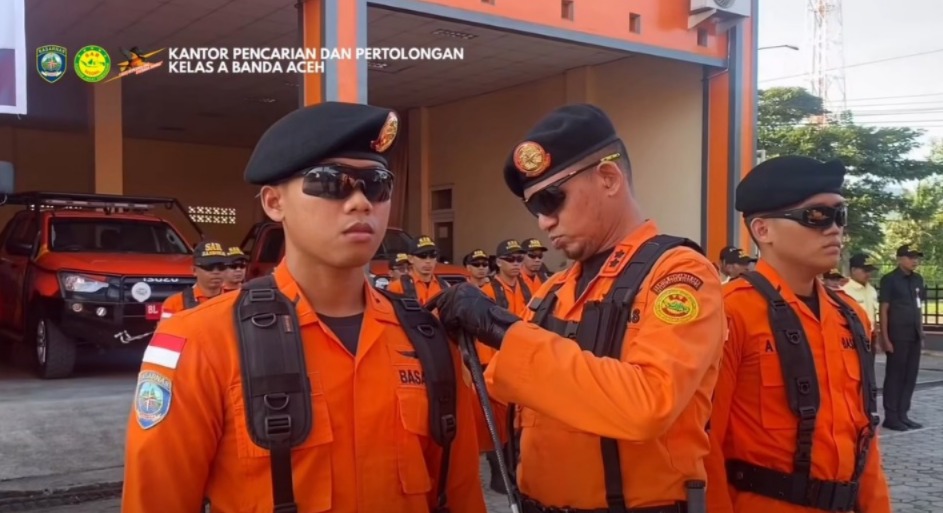 Kantor Pencarian dan Pertolongan (Basarnas) Banda Aceh Gelasr Apel Siaga SAR Khusus NATARU Tahun 2025