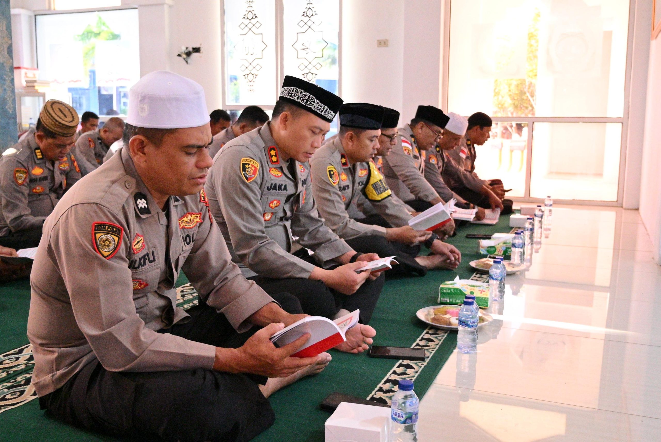 Polres Pidie Ikuti Kegiatan Binrohtal Daring dari Biro SDM Polda Aceh