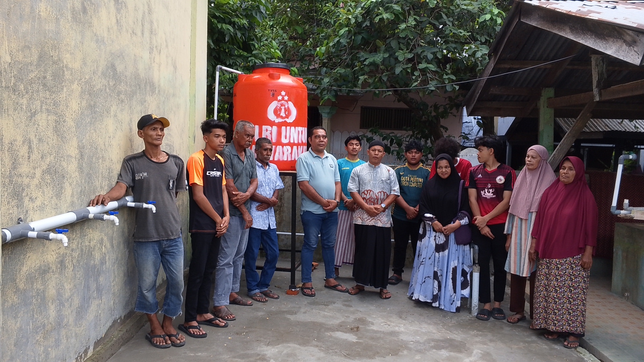 Polres Pidie Bangun Sumur Bor Bantuan Kapolda Aceh untuk Warga Gampong Asan
