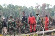 Hari Keempat Penanganan Karhutla di Trumon Timur, Dandim Tegaskan TNI Terus Hadir Hingga Api Terkendali