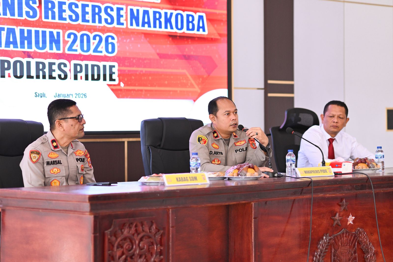 Perkuat Kompetensi Personel, Polres Pidie Gelar Pelatihan Fungsi Teknis Reserse Narkoba