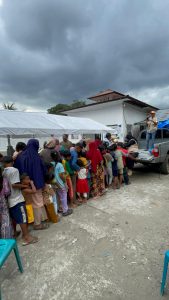 Relawan Garis Depan.org Beri Bantuan Logistik dan Trauma Healing Kepada Korban Banjir di Desa Kappa Bireuen