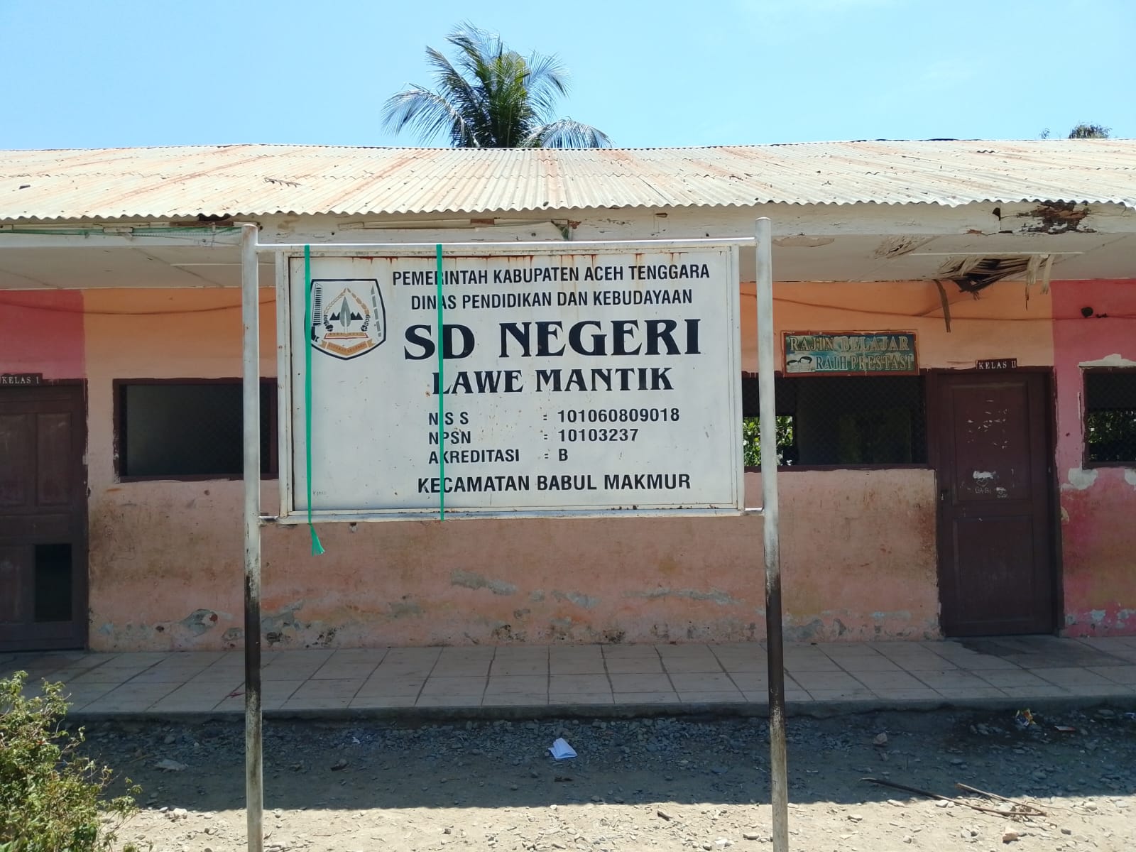 Banyak Fasilitas Sekolah Rusak, Polres Aceh Tenggara Selayaknya Periksa Dana BOS SDN Lawe Mantik Aceh Tenggara
