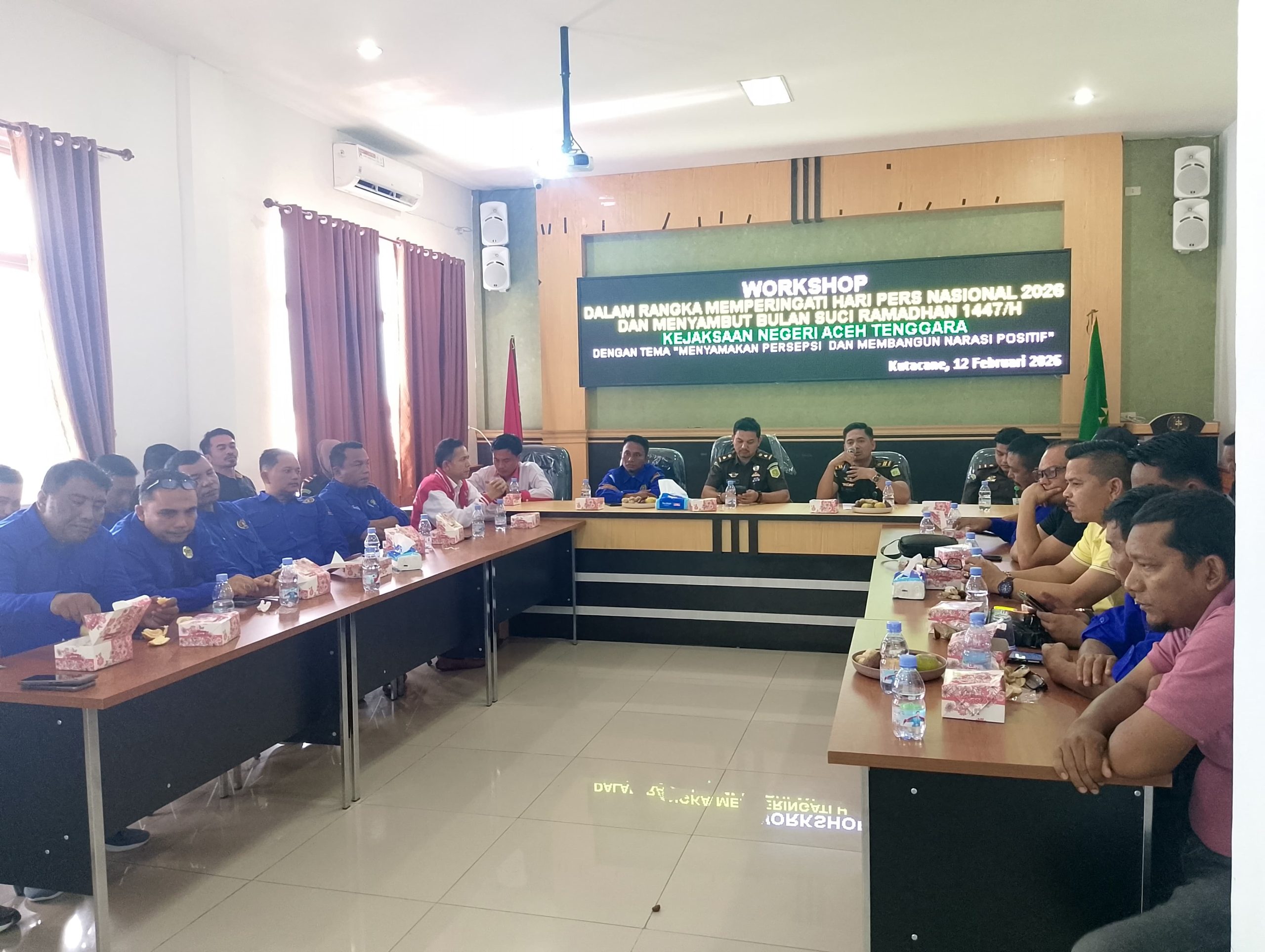 Dalam Rangka Peringatan Hari Pers Nasional 2026 Kejari Agara Gandeng Wartawan dan LSM adakan Kegiatan Workshop