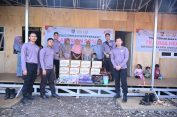 Bantuan Sosial untuk Warga Huntara Tangse, Wujud Empati Mahasiswa STIK Angkatan 83/WPS