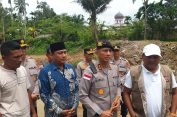 Hari Pertama Ramadhan, Kapolda Aceh Tinjau Lokasi Jembatan Putus di Jeunieb