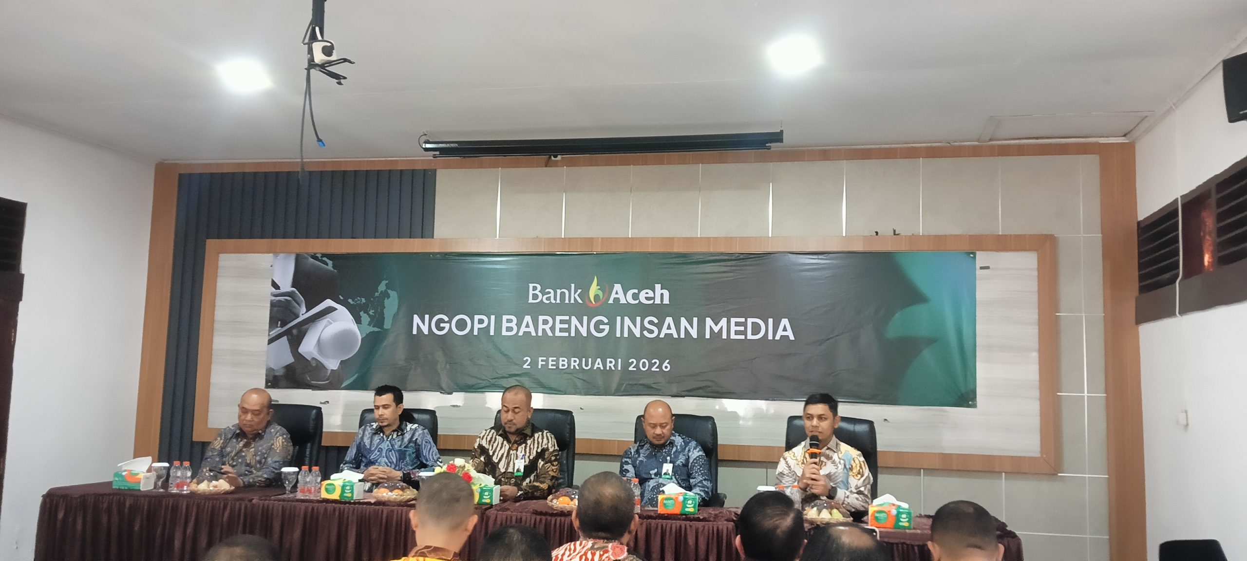 Bank Aceh Ngopi Bareng Media, Fadhil Ilyas Ajak Pers Suarakan Informasi Positif Banda Aceh