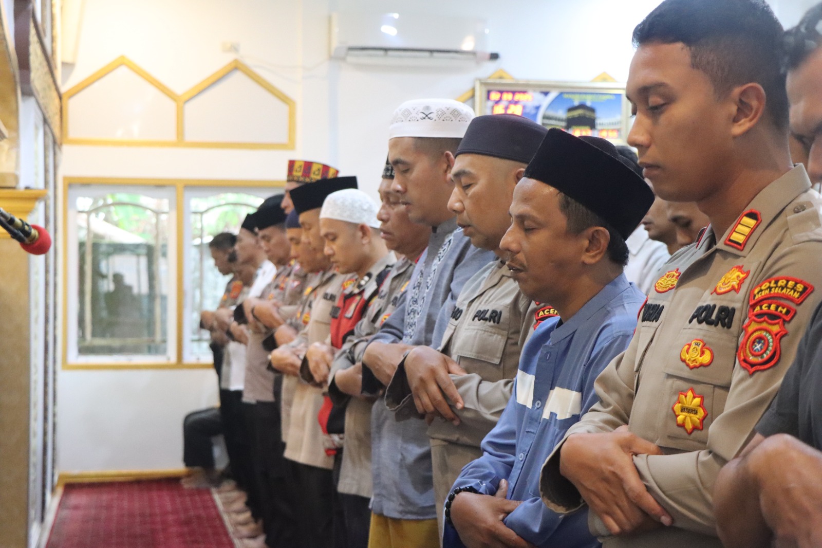 Tri Sutrisno Wakil Presiden Indonesia ke-6 Wafat, Polres Aceh Selatan Gelar Sholat Ghaib