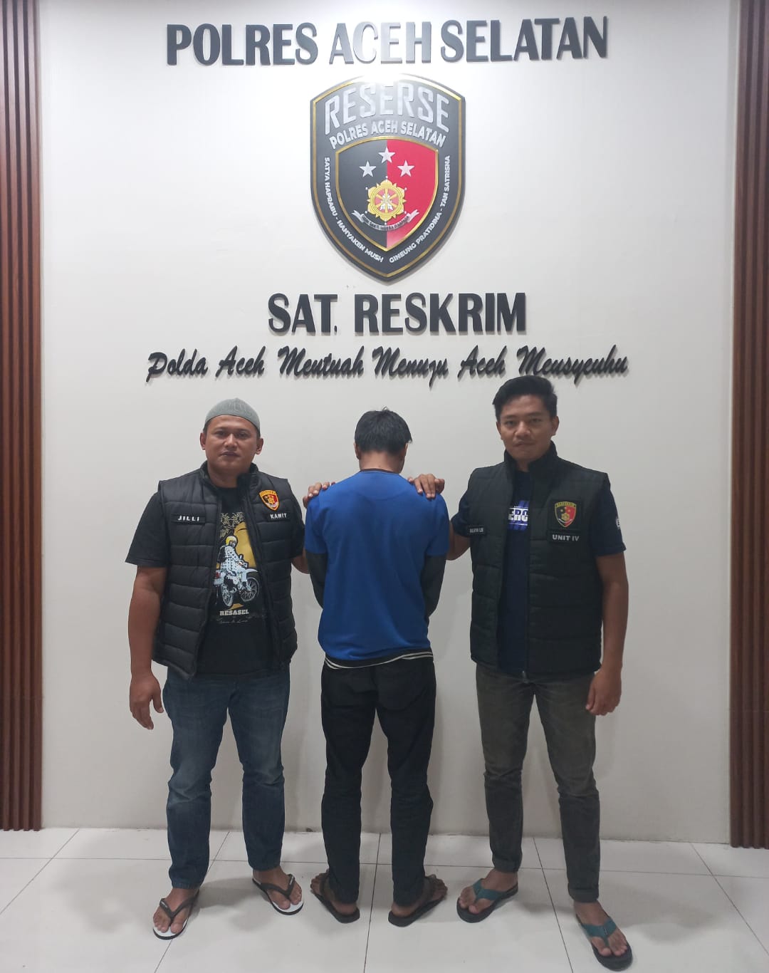 Polres Aceh Selatan Amankan Terduga Pelaku Tindak Pidana Zina Terhadap Anak