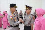 Kapolres Aceh Selatan Pimpin Upacara Laporan Kenaikan Pangkat Pengabdian Personel Polri