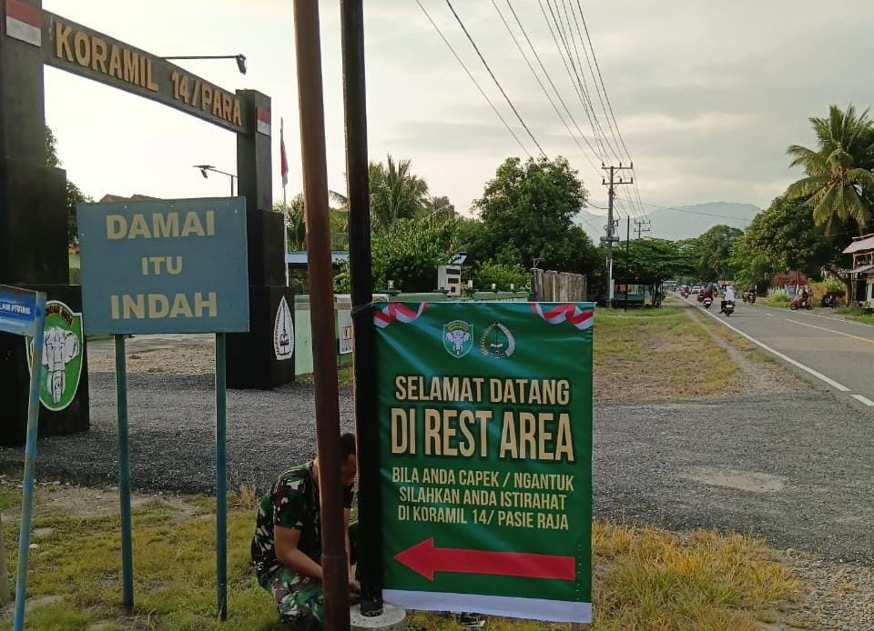 Mudik Nyaman di Aceh Selatan, Kodim 0107 Sediakan Rest Area Gratis untuk Pemudik