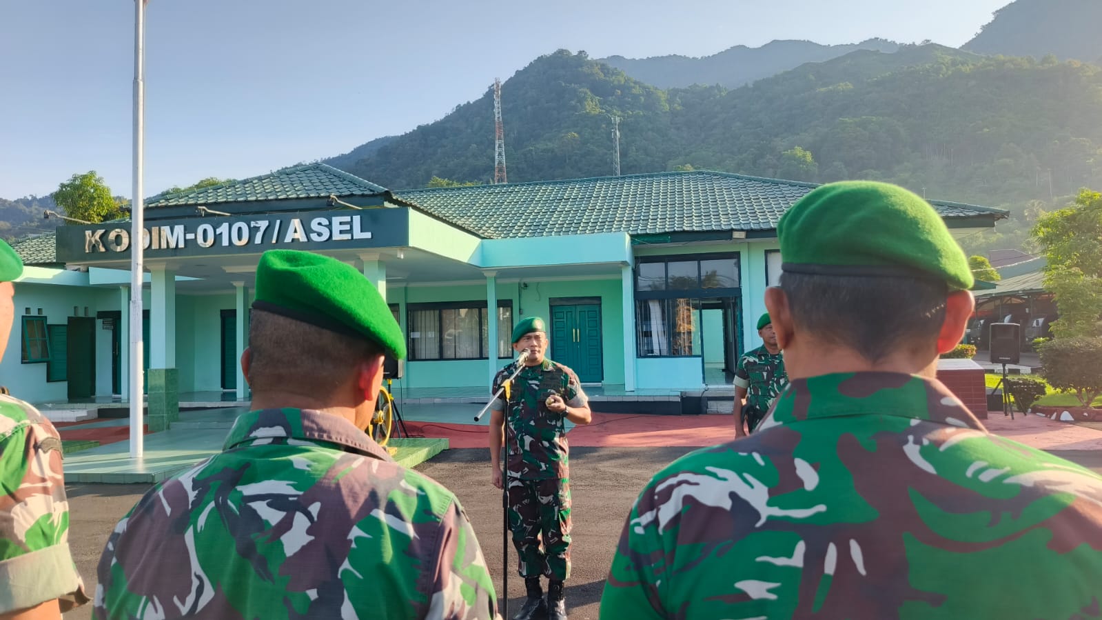 Kembali Bertugas Pasca Idul Fitri, Dandim 0107/Aceh Selatan Ingatkan Disiplin dan Kekompakan Prajurit