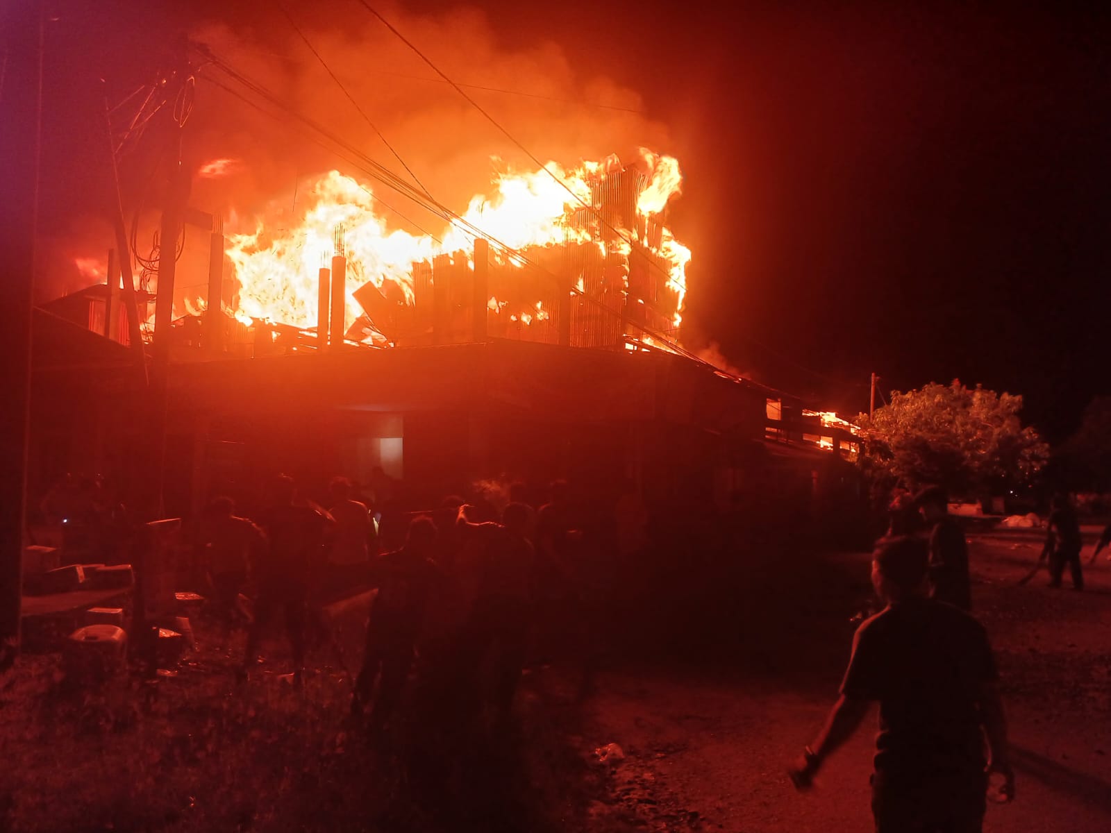 Breaking News! Si Jago Merah Mengamuk di Gampong Kota Fajar, Warga Panik Berhamburan