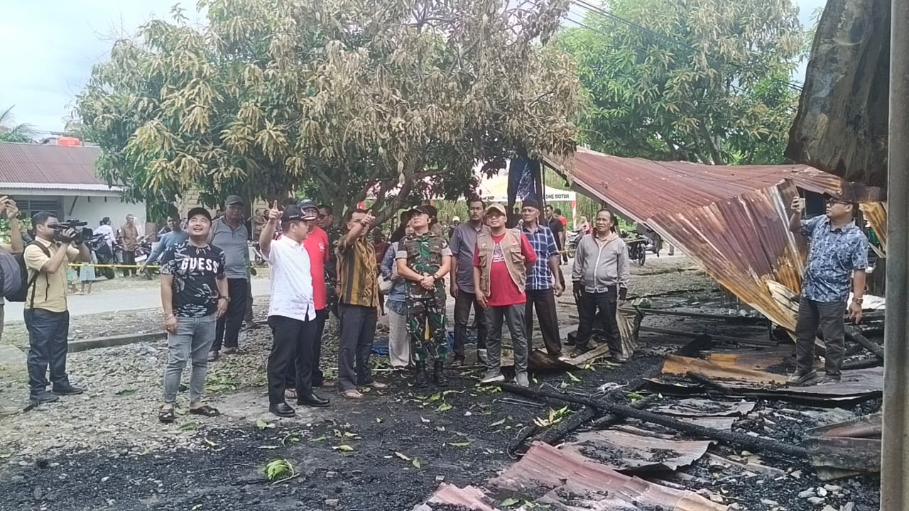 Tanggap Darurat! Dandim 0107/Asel dan Forkopimda Hadir di Tengah Kebakaran Kota Fajar