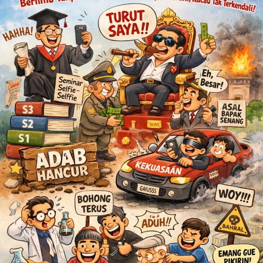 ADAB YANG HILANG, ARAH YANG KACAU