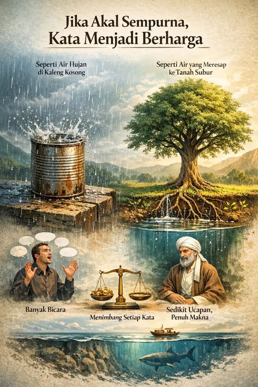 KEDALAMAN AKAL DAN KEHENINGAN UCAPAN